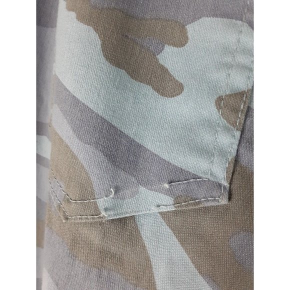 Gigi Moda Women's Blue Camo Mid Rise Straight Leg Jeans Pants Lightweight 30 - Picture 6 of 11